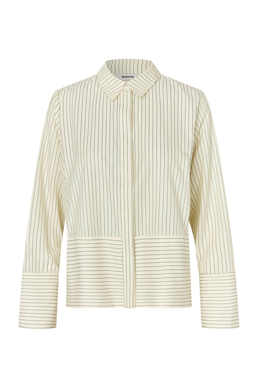 ModströM - Brodiemd Shirt 59255 - 12062 - Lime Pinstripe Skjorter 