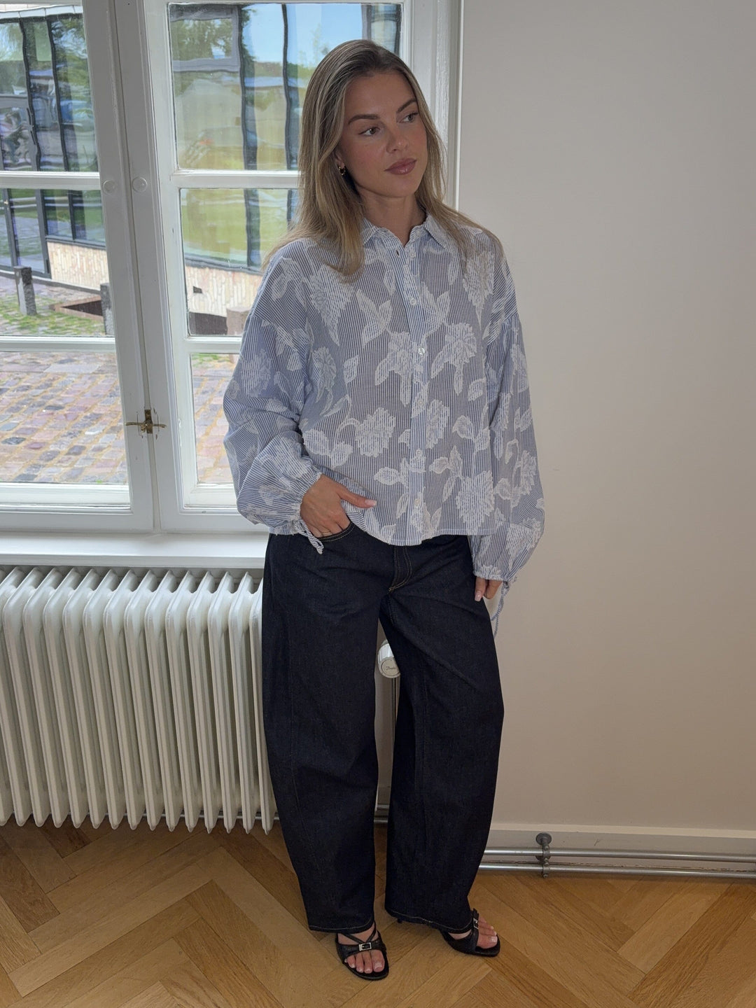 Modström - Cristanmd Shirt 59353 - 11198 - Blue Striped Jacquard Skjorter 