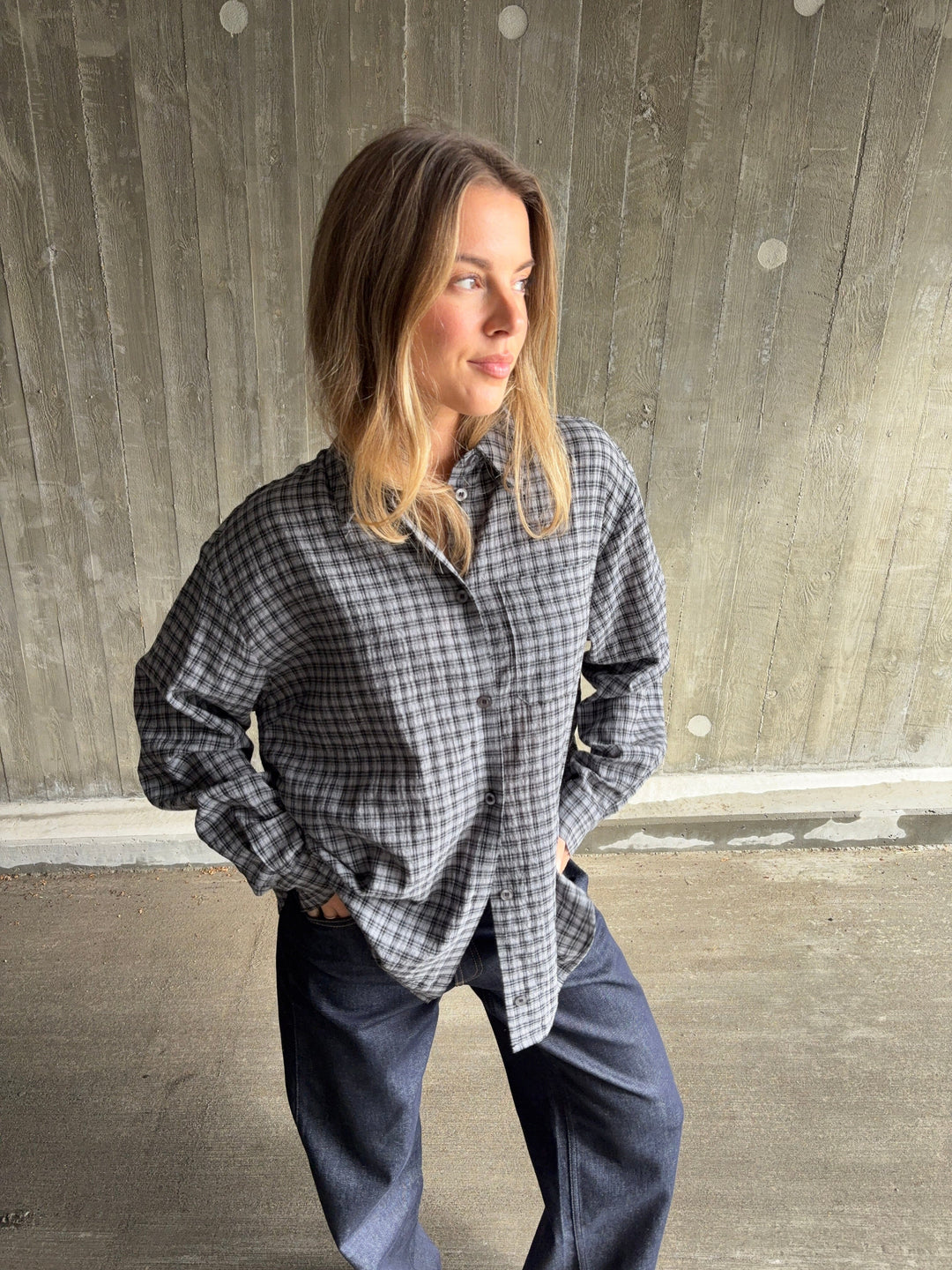 Modström - Dorotheamd Shirt 59489 - 12072 - Grey Check Skjorter 