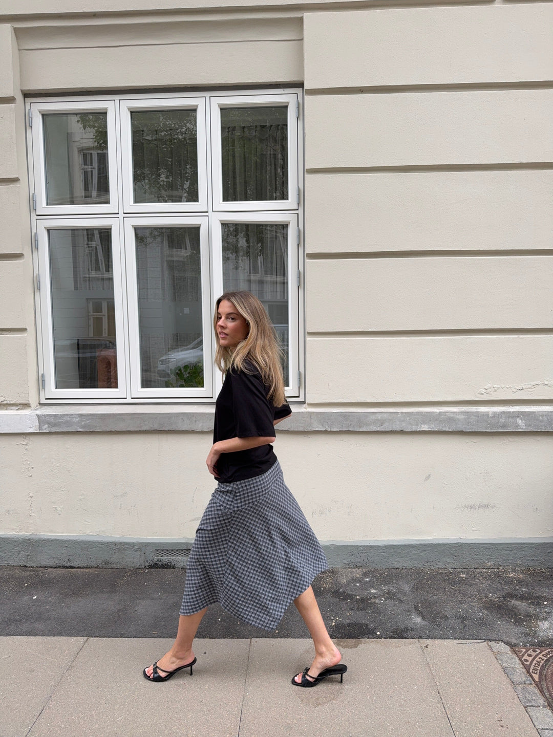 Modström - Dorotheamd Skirt 59488 - 12072 - Grey Check Nederdele 