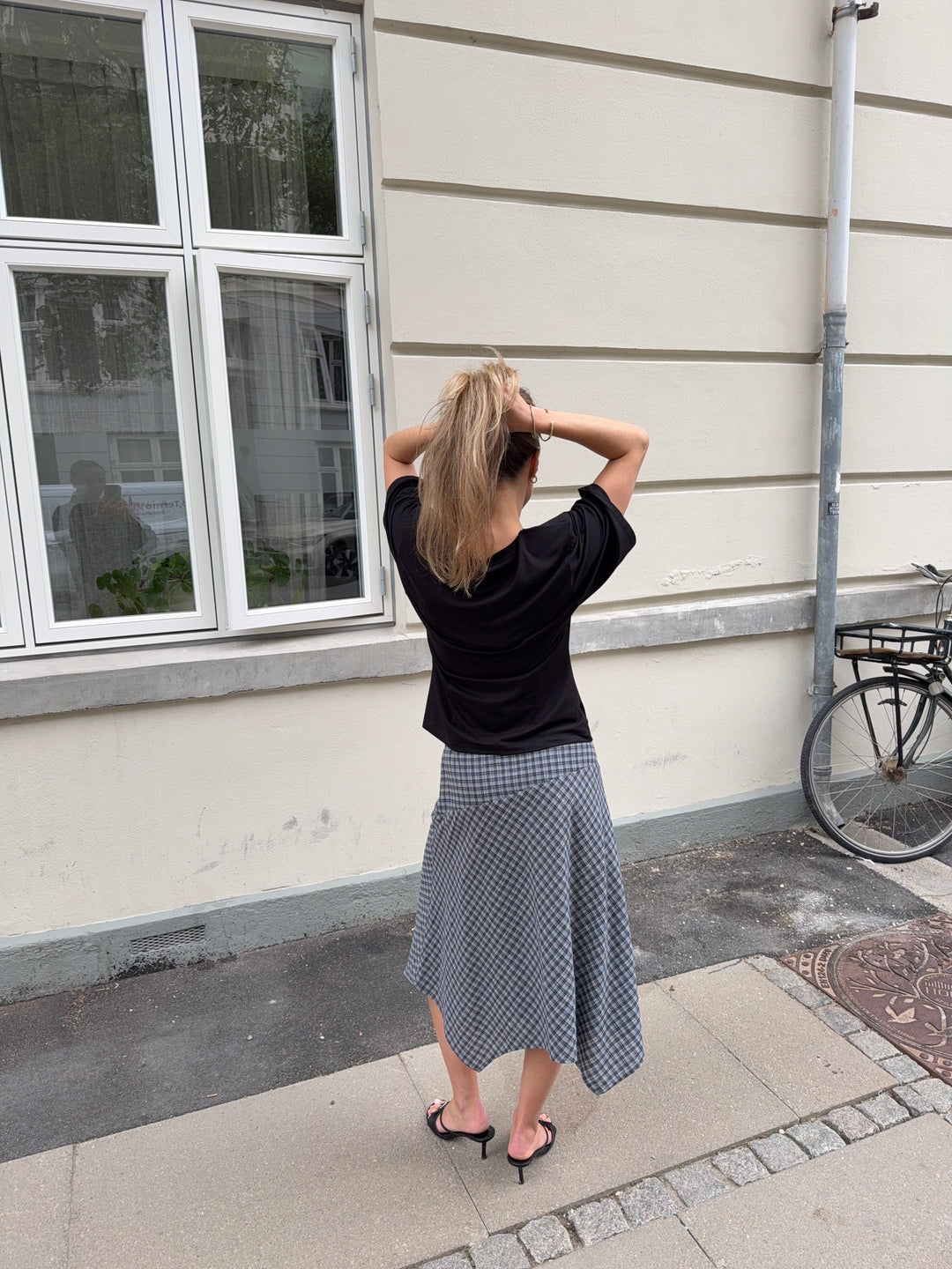 Modström - Dorotheamd Skirt 59488 - 12072 - Grey Check Nederdele 