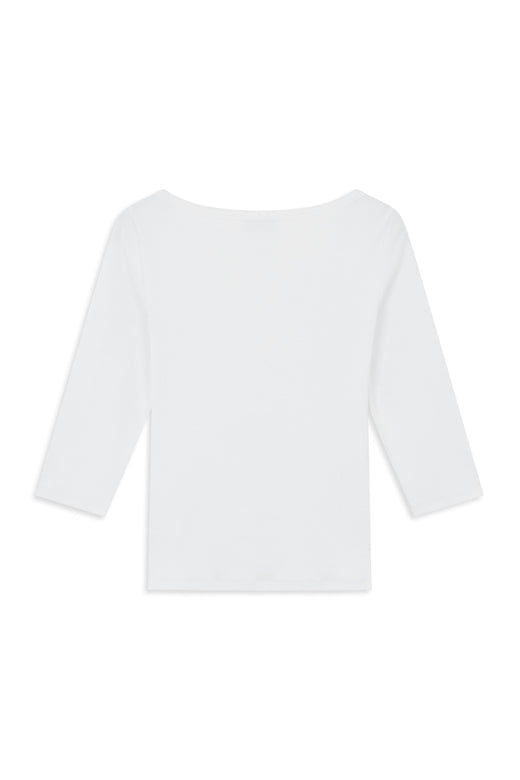 ModströM - Igormd Boatneck T-Shirt 59929 - 00007 - Off White Bluser 