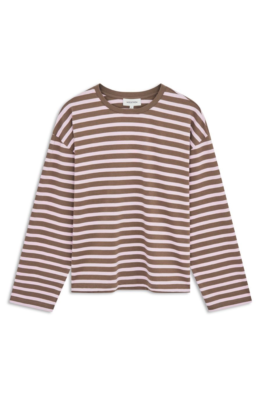 ModströM - Taimmd Stripe Ls T-Shirt 59970 - 11211 - Brown Blossom Stripe T-shirts 
