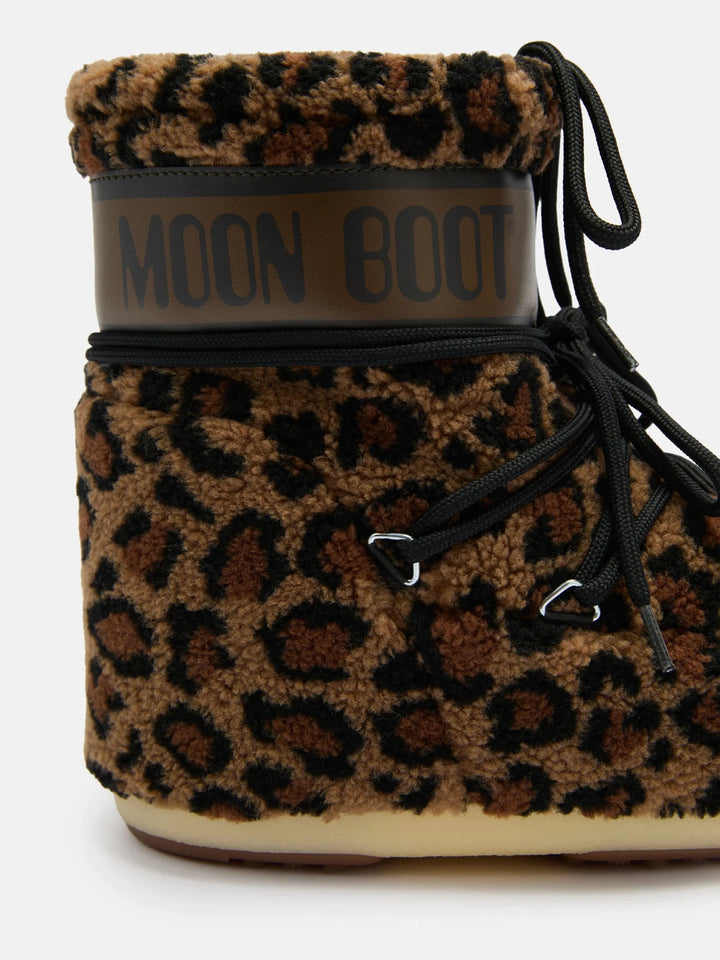 Moon Boot - Mb Icon Low Fleece Leopard80d1409960 - Mm21cognac/Cocoa Støvler 