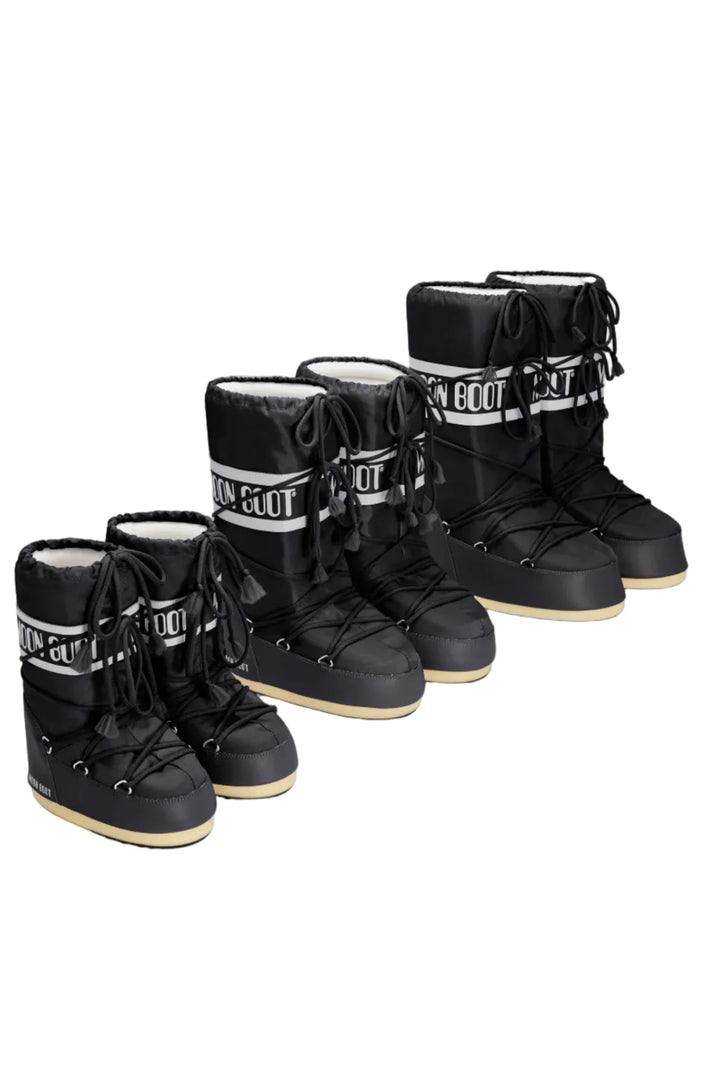 Moon Boot - Mb Icon Nylon Jr 80d1400440 - N001black Støvler 
