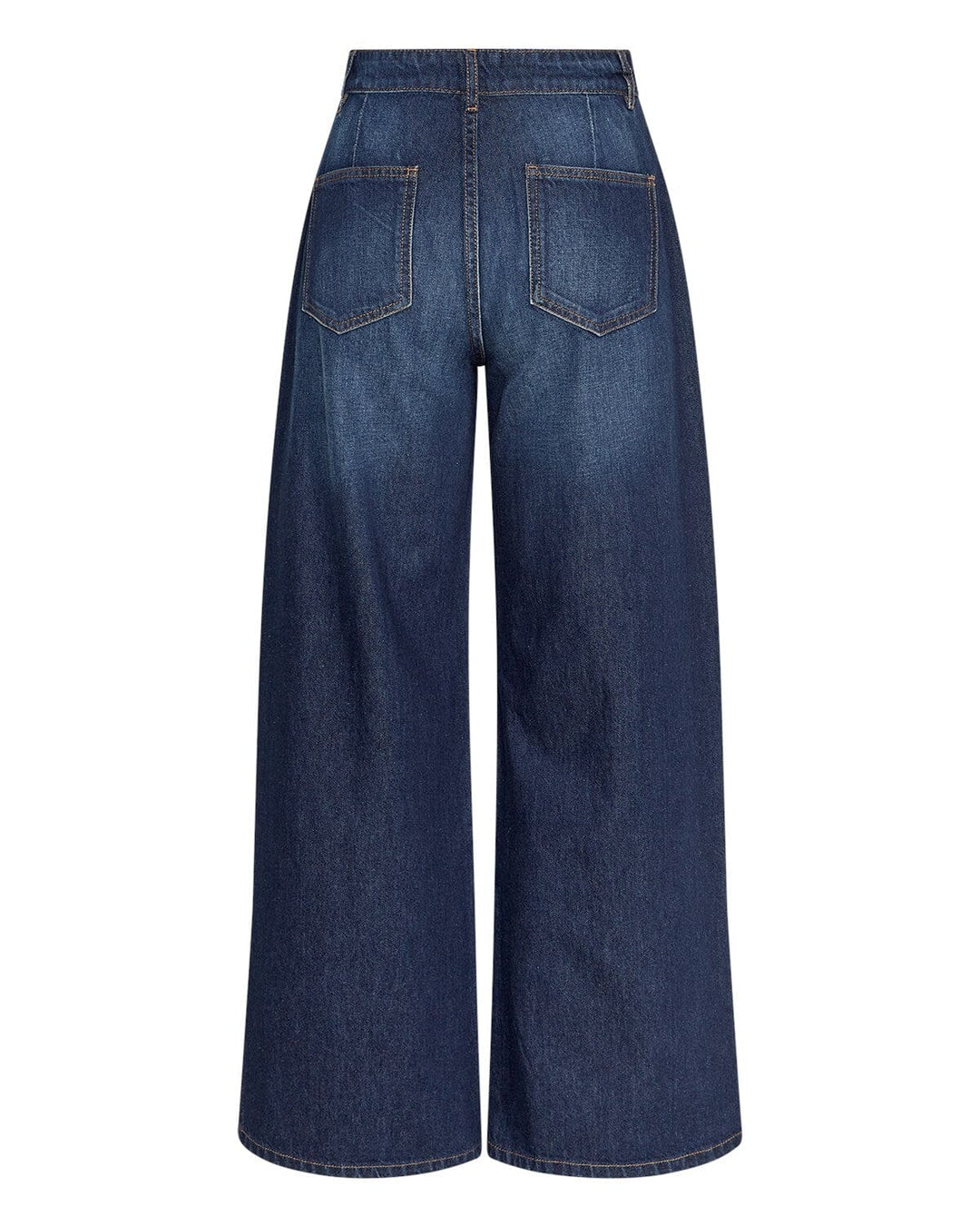 Moss Copenhagen - Mschadna Alena Pants 19715 - Dark Blue Wash Bukser 