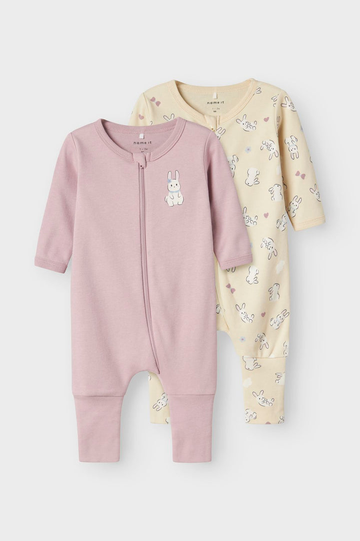 Name It - Nbfnightsuit Zip Ff Sand Rabbit - 4737157 Summer Sand