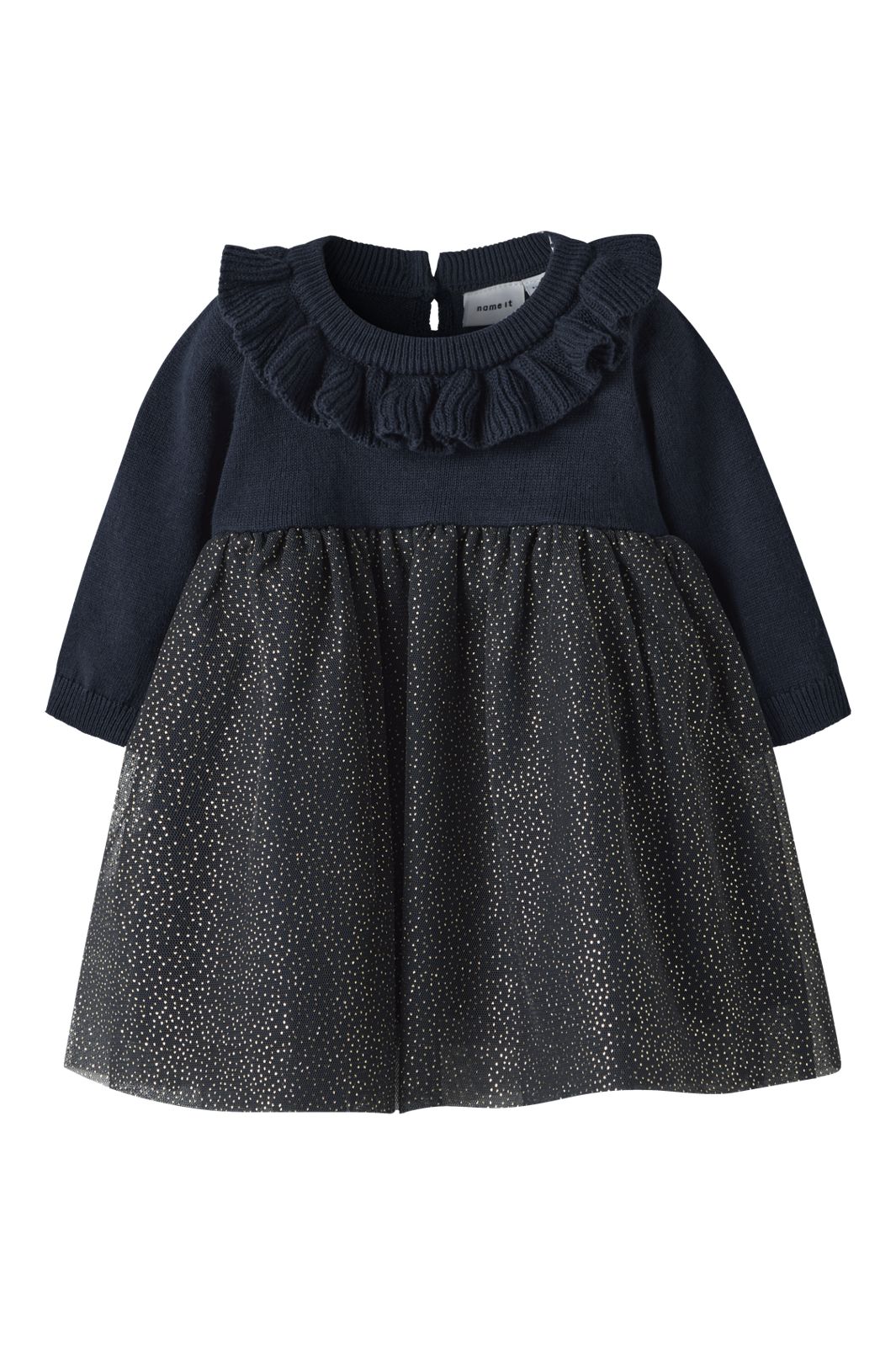 Name It - Nbfrolia Ls Knit Dress - 4874545 Navy Blazer