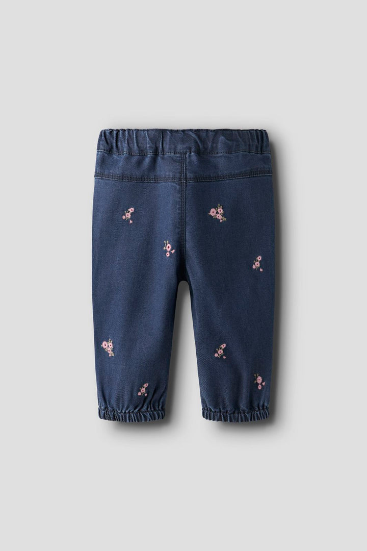 Name It - Nbfrose Shaped  Emb Jeans 5321-Yb H - 4872342 Dark Blue Denim Flower Emb
