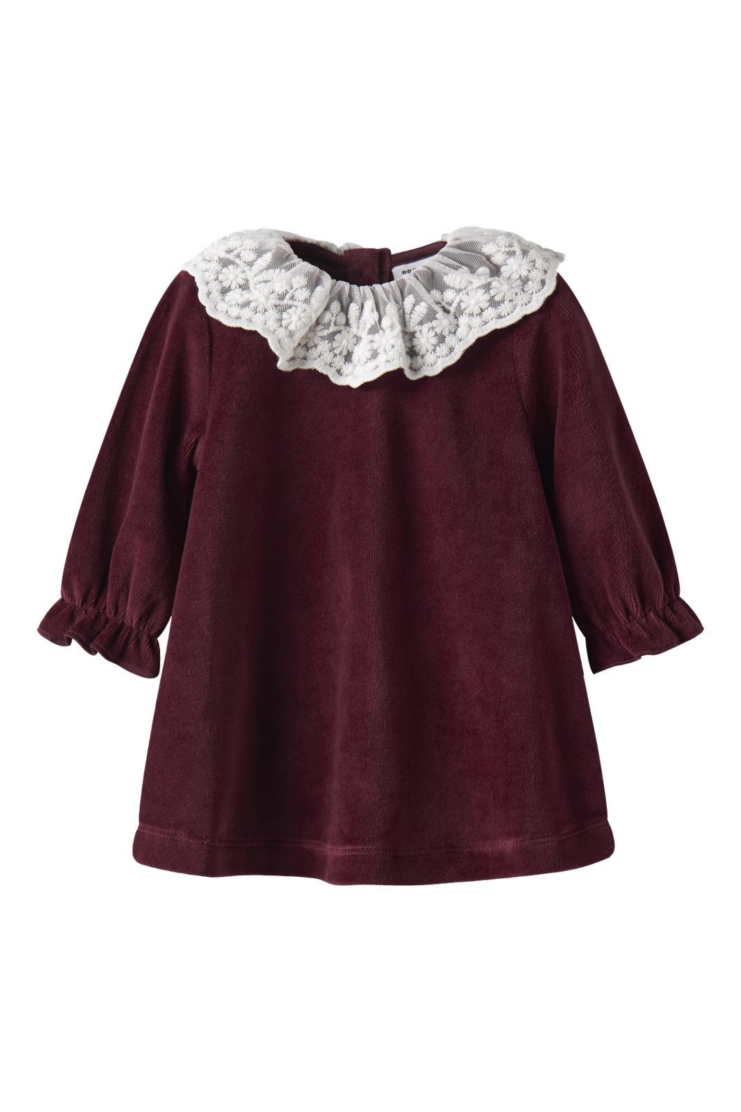 Name It - Nbfroxy Ls Vel Dress - 4873980 Burgundy