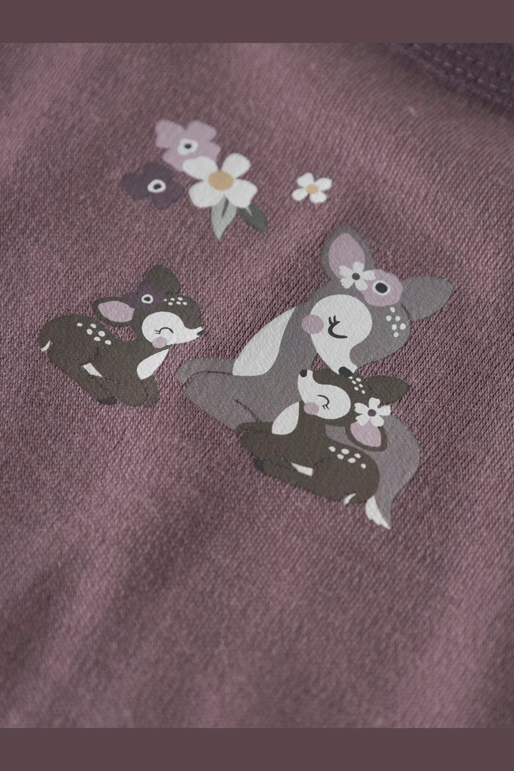 Name It - Nbfwillit Wool Ls Body - 4954614 Toadstool Bambi + Flowers
