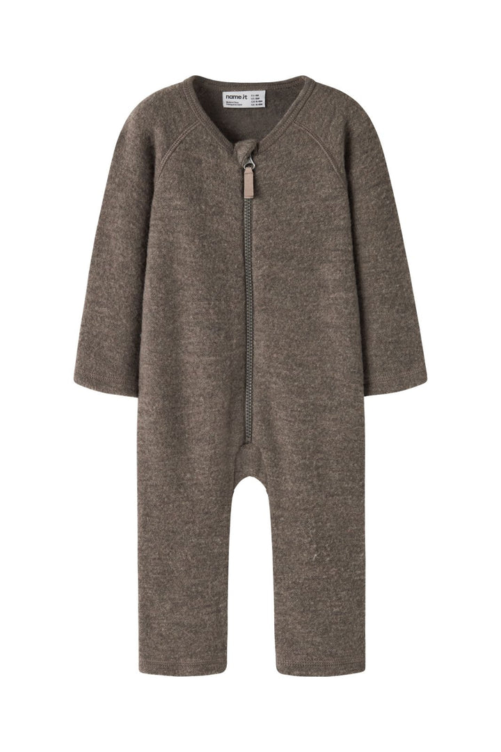 Name It - Nbnwmino Wool Ls Suit - 5079535 Morel