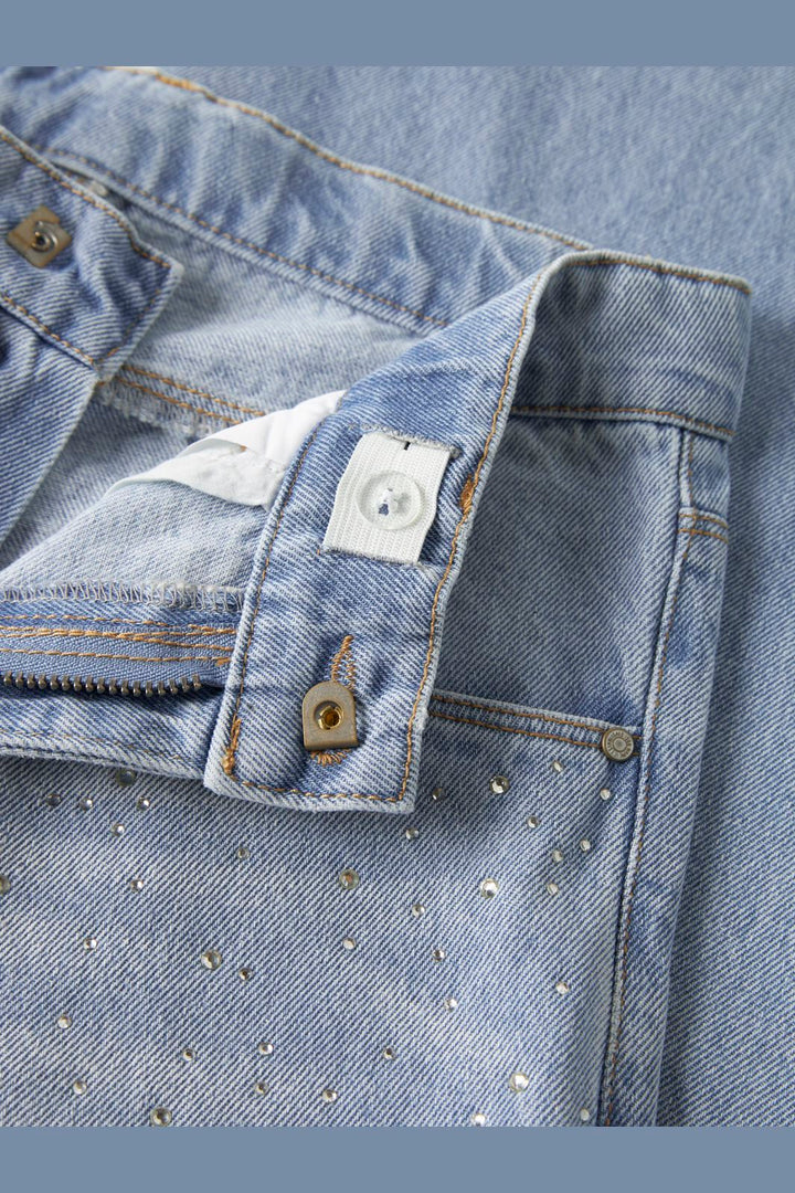 Name It - Nkfbella Wide Rhine Jeans 6608-Im - 5035715 Light Blue Denim