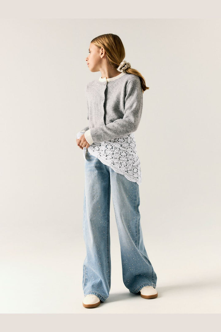 Name It - Nkfbella Wide Rhine Jeans 6608-Im - 5035715 Light Blue Denim