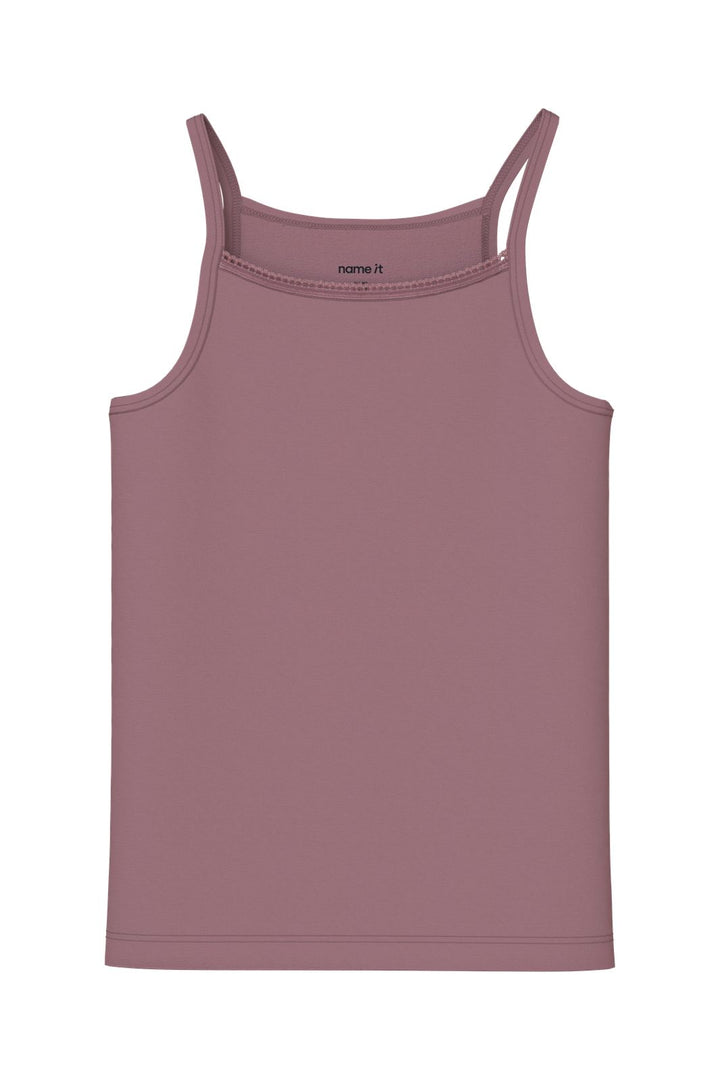 Name It - Nkfstrap Top Violetflower - 5112806 Violet Ice W/ Wistful Mauve