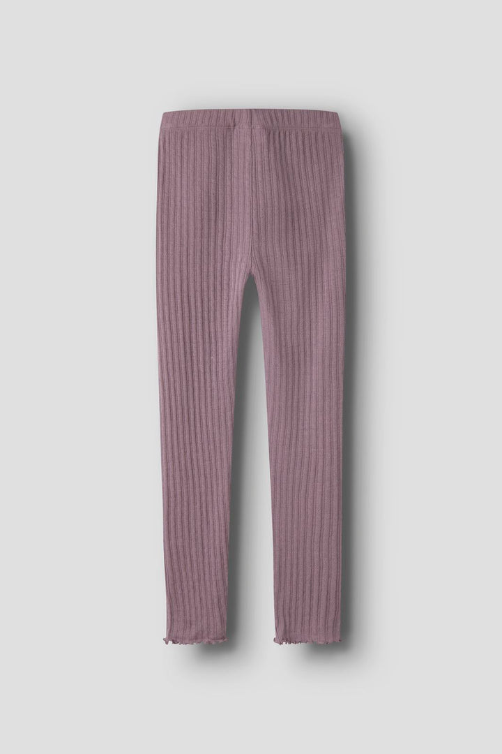 Name It - Nkfwossa Wo/Si Rib Legging - 4973639 Toadstool
