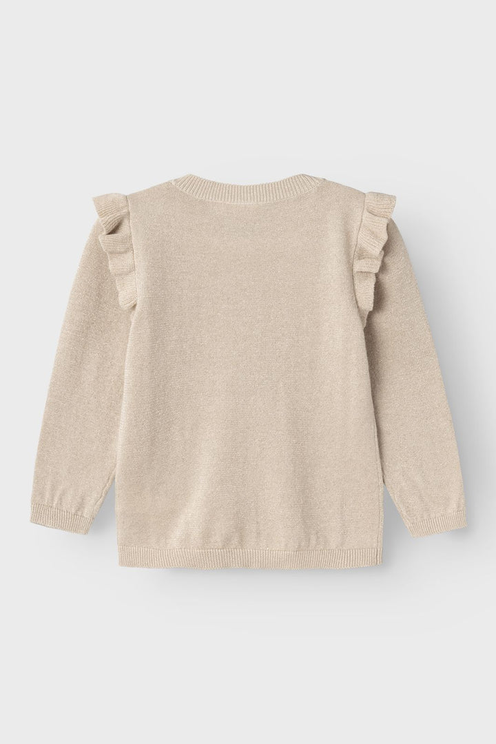 Name It - Nmfabinne Ls Knit Card - 4561320 Peyote Tone In Tone Lurex