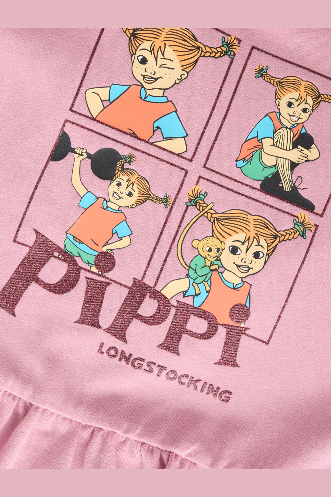 Name It - Nmfasta Pippi Swe Dress Sky - 5133678 Lilas