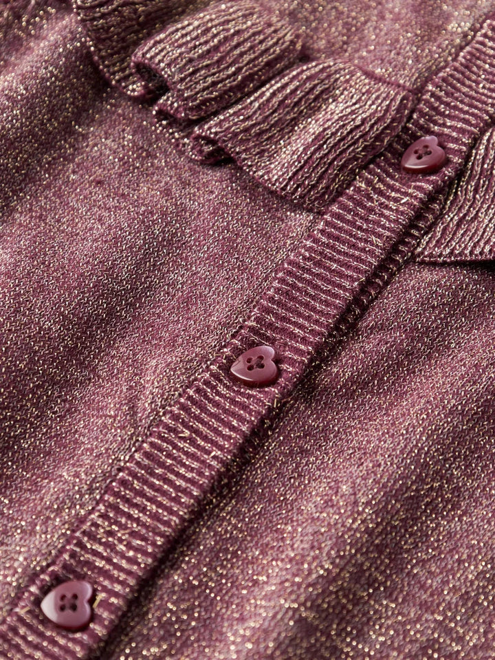 Name It - Nmfrefraja Ls Knit Card Box - 4874766 Burgundy Cardigans 
