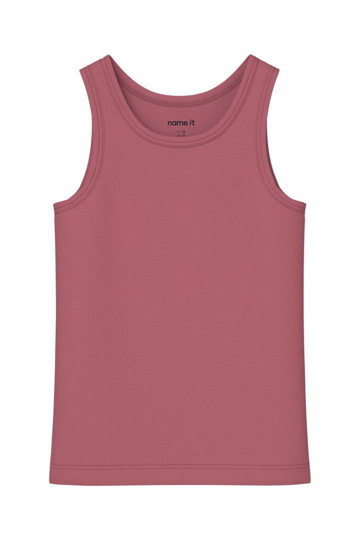 Name It - Nmftank Top Princess - 5098823 Parfait Pink W/ Mauvewood
