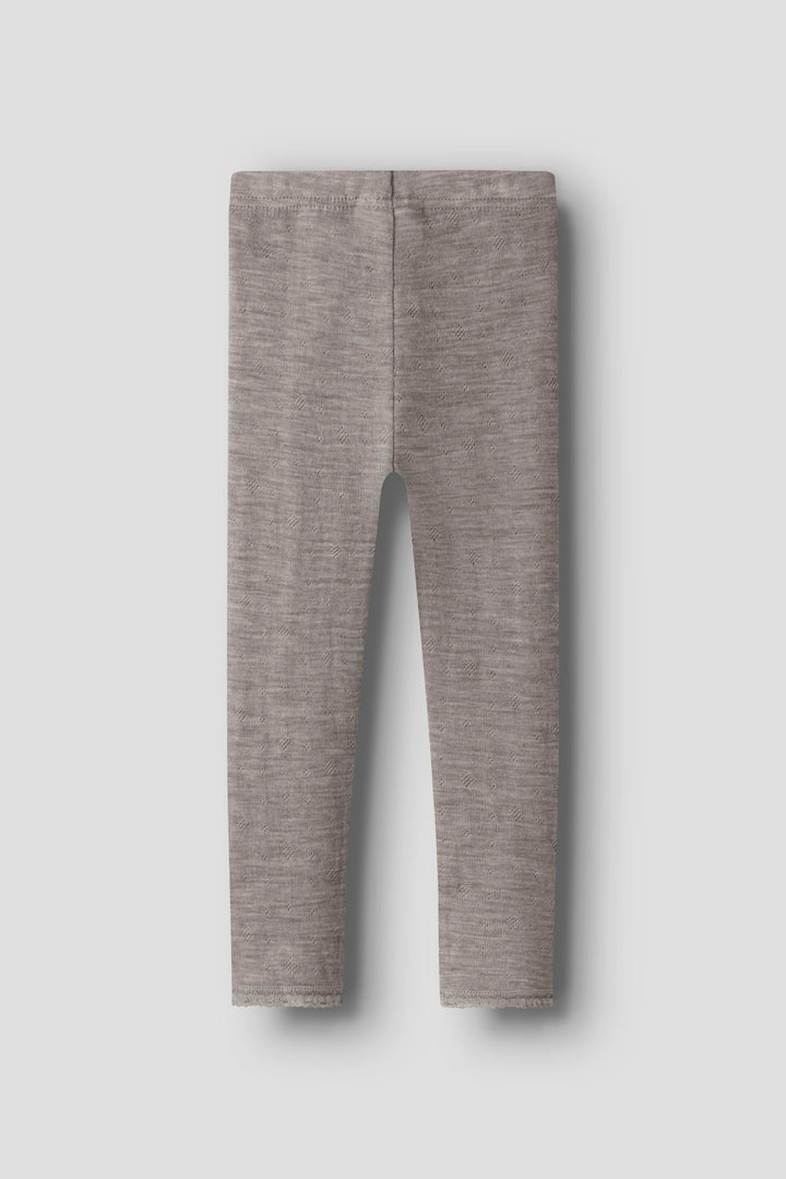 Name It - Nmfwang Wool Neddle Legging Solid - 4738247 Satellite