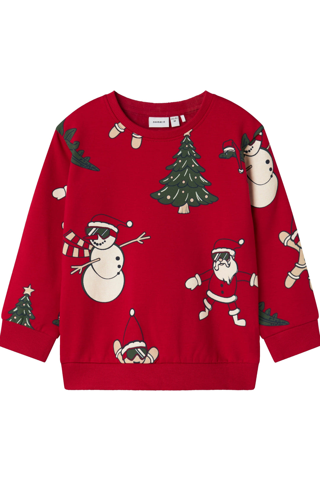 Name It - Nmmroka Ls Nreg Sweat Box - 4845820 Jester Red Sweatshirts 