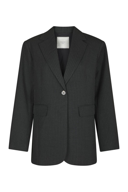 Neo Noir - Aarielle Slim Pinstripe Blazer 171088 - 107 - Dark Grey Melange