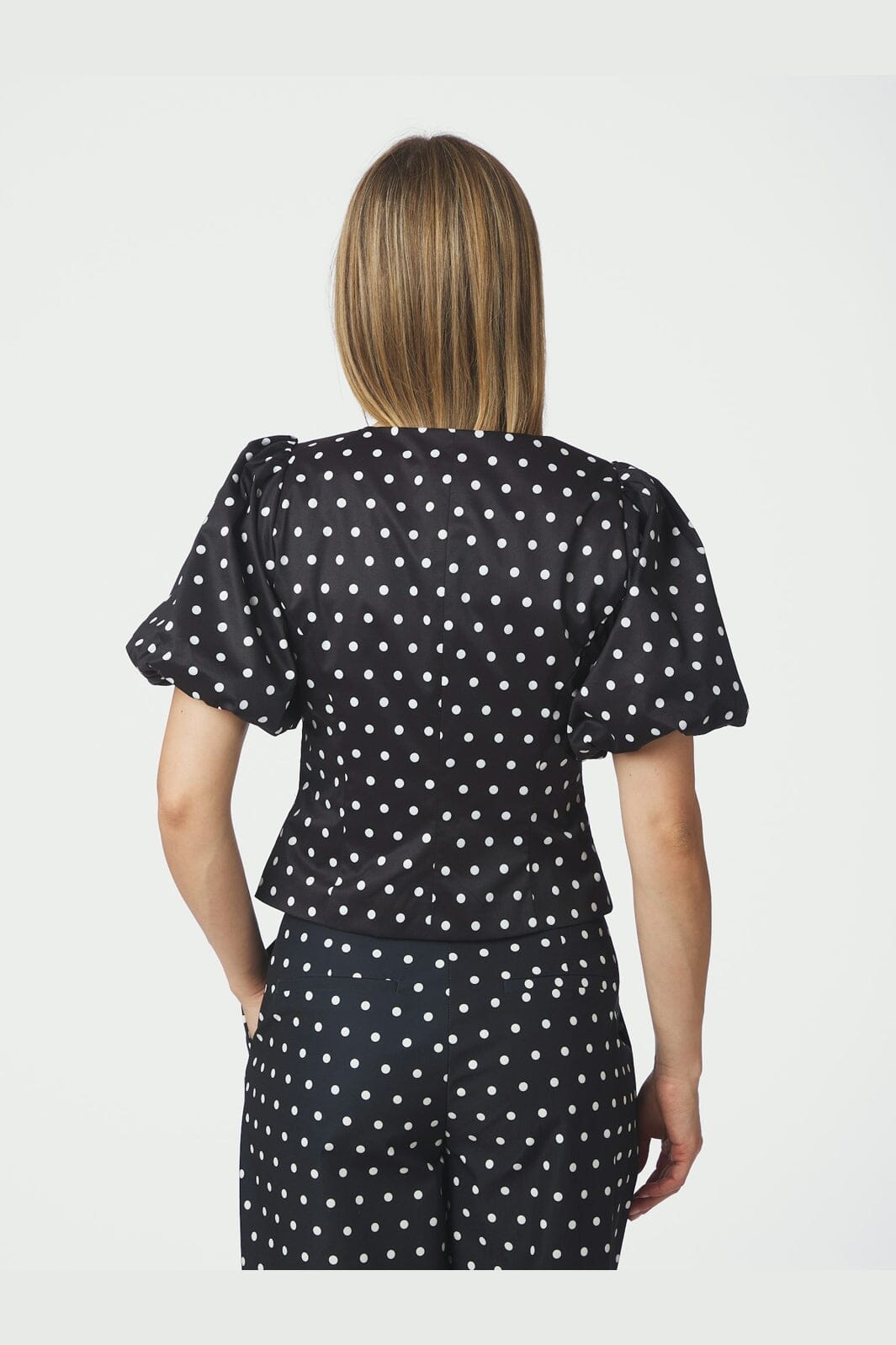 Neo Noir - Anela Dot Blouse 167821 - 100 - Black