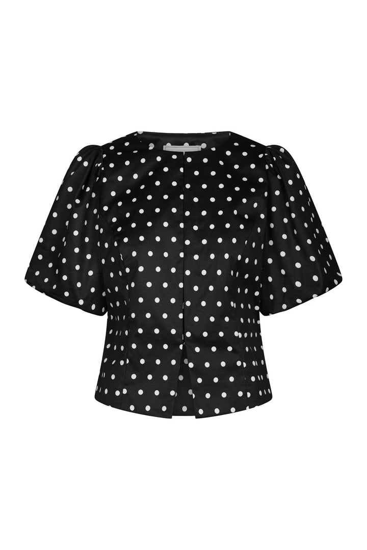 Neo Noir - Anela Dot Blouse 167821 - 100 - Black