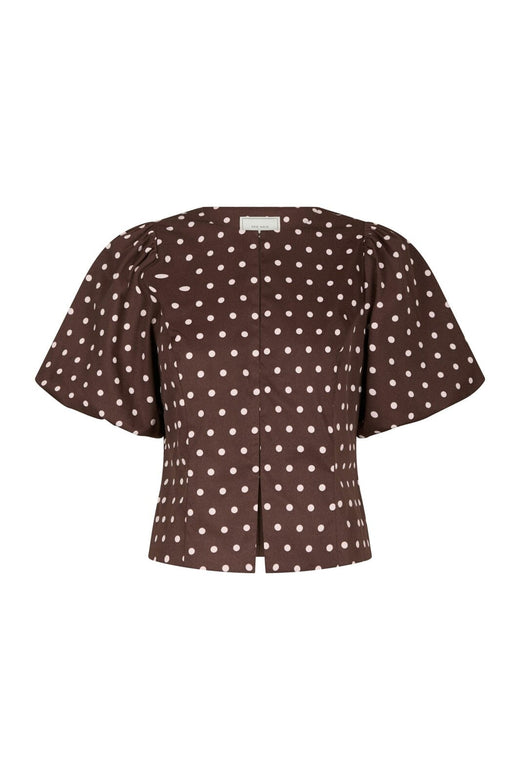 Neo Noir - Anela Dot Blouse 167821 - 210 - Brown