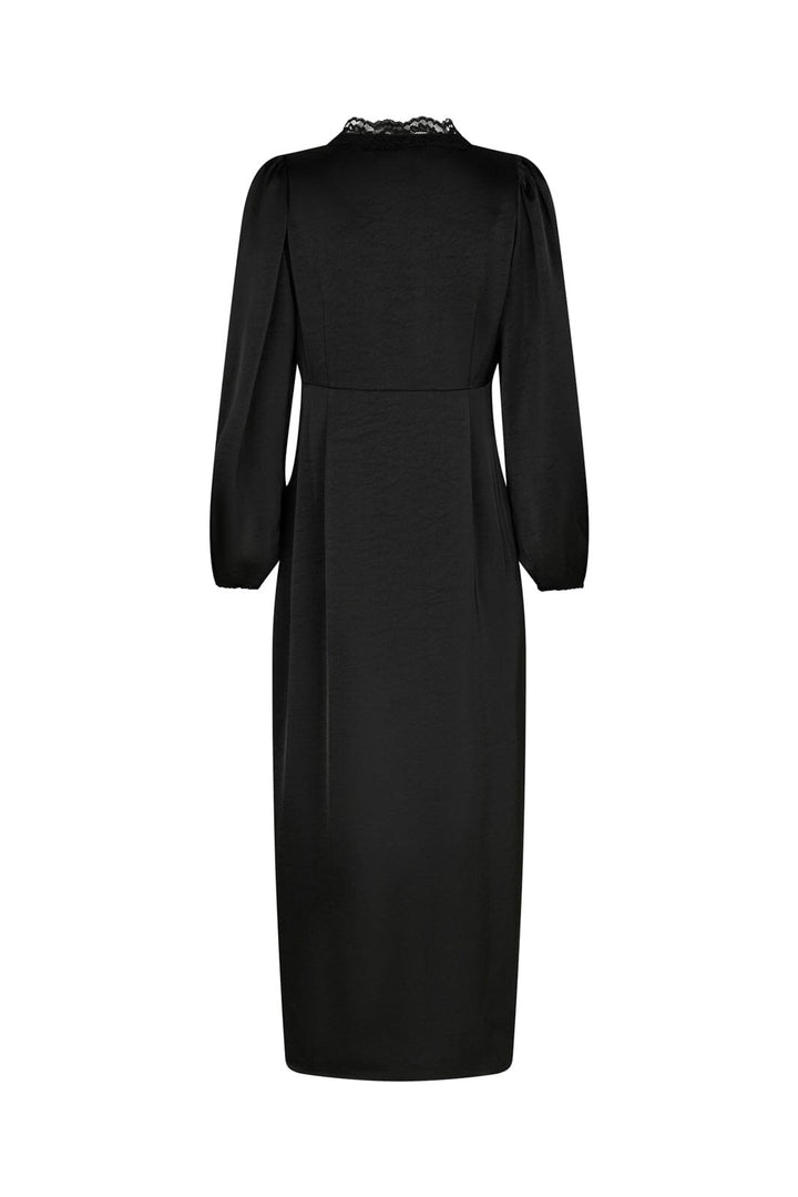 Neo Noir - Anio Heavy Sateen Dress 167048 - 100 - Black