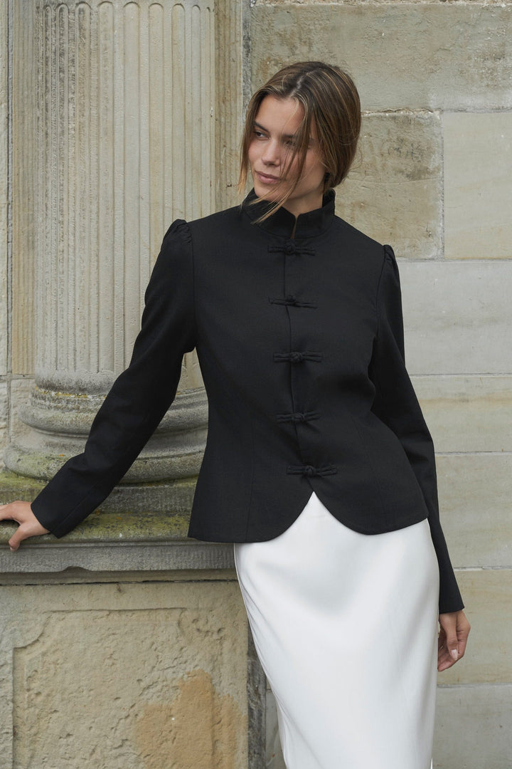 Neo Noir - Ardena Linen Blazer 169685 - 100 - Black Blazere 