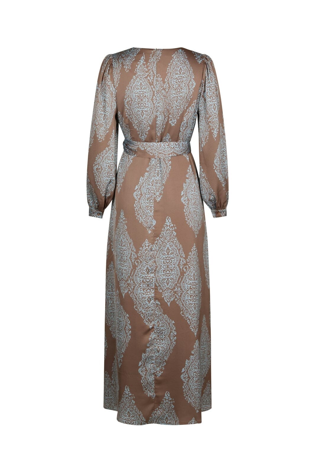 Neo Noir - Bretti Paisley Drop Dress 168466 - 481 - Dark Taupe/Light Blue