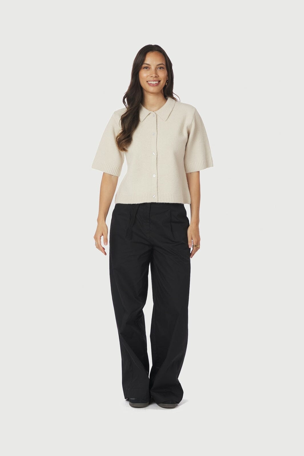 Neo Noir - Cunna Knit Blouse 166251 - 124 - Ivory