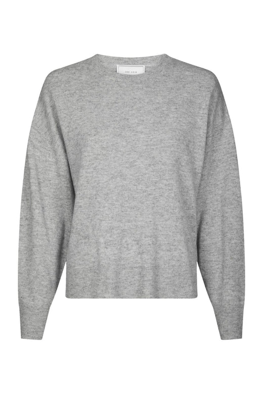 Neo Noir - Detri Wool Knit Blouse 167774 - 133 - Grey Melange