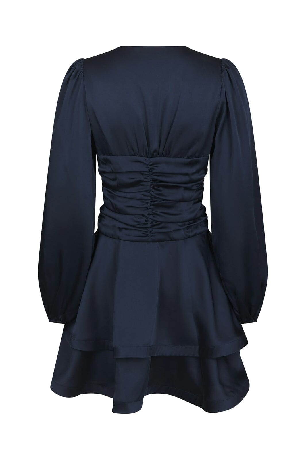 Neo Noir - Dionea Drapy Satin Dress 170722 - 141 - Navy