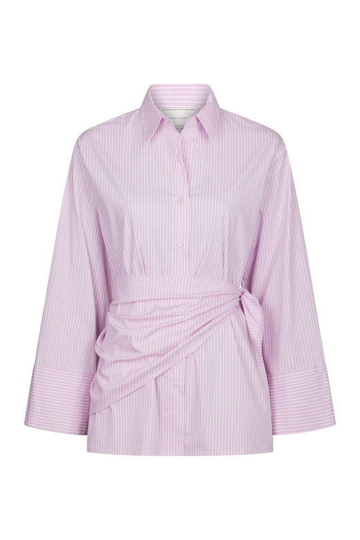 Neo Noir - Dita Scarf Stripe Shirt 169857 - 754 - Light Pink