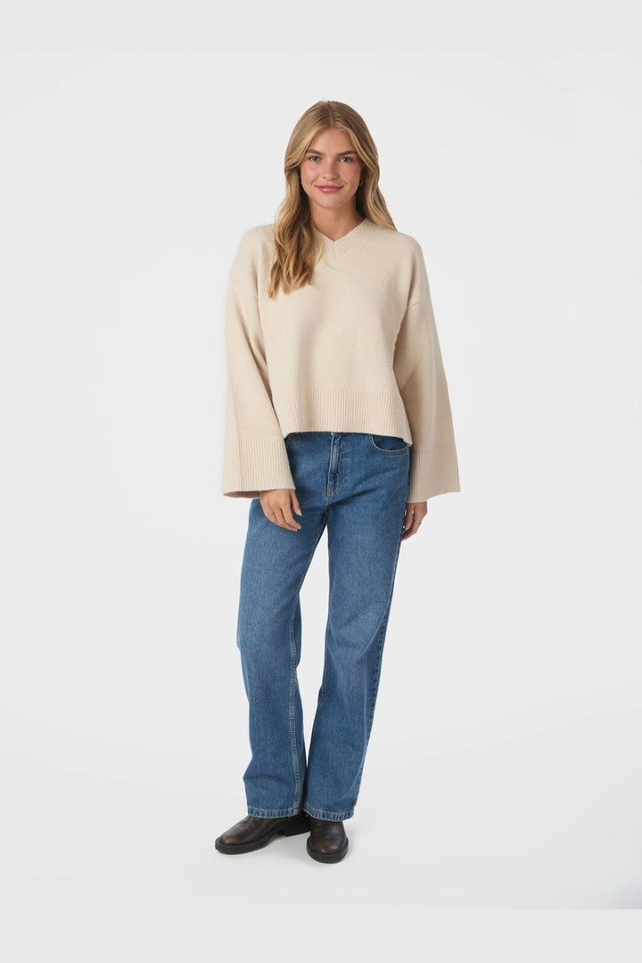Neo Noir - Dova Knit Blouse 164912 - 124 - Ivory