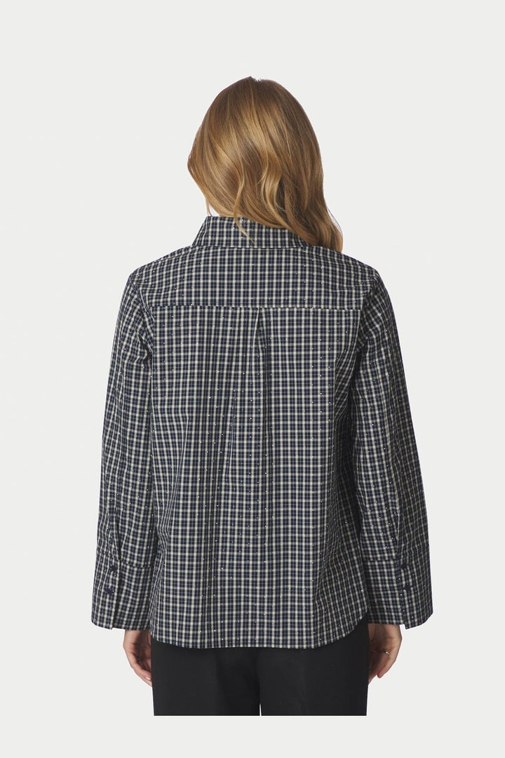 Neo Noir - Drew Check Bedaz Shirt 170198 - 534 - Dark Blue