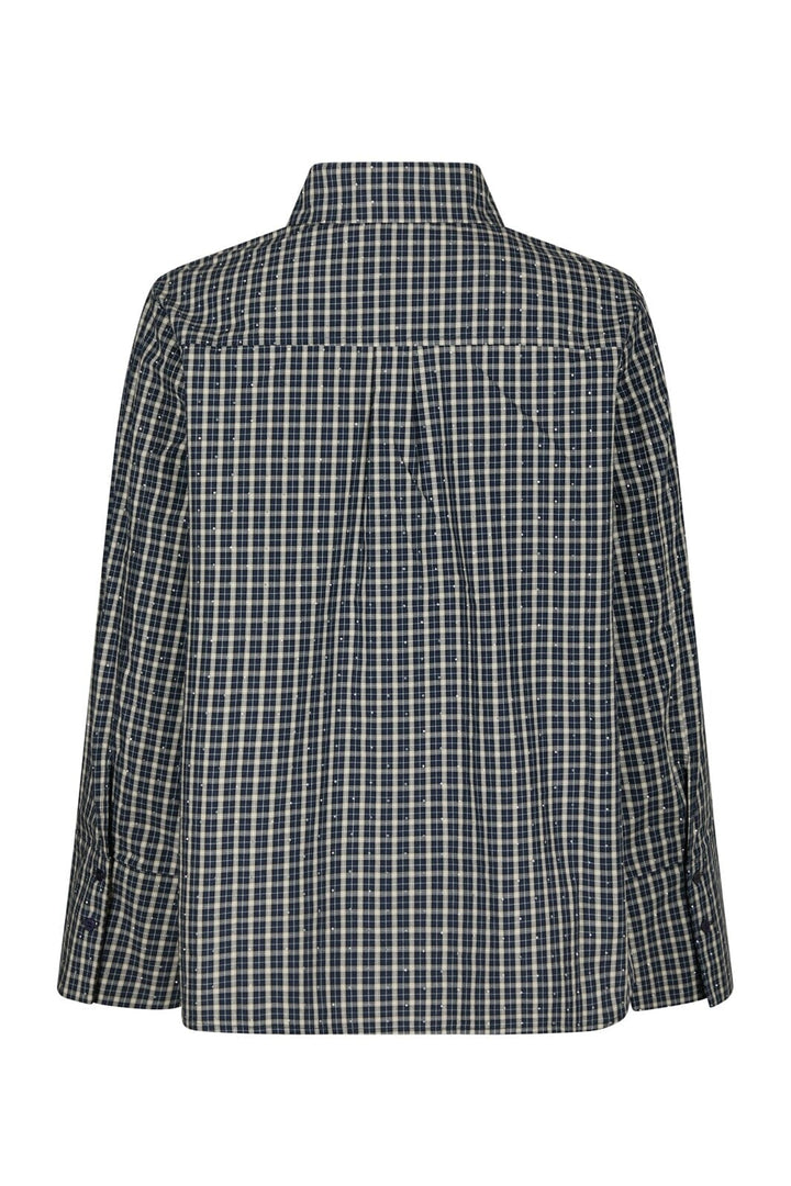 Neo Noir - Drew Check Bedaz Shirt 170198 - 534 - Dark Blue