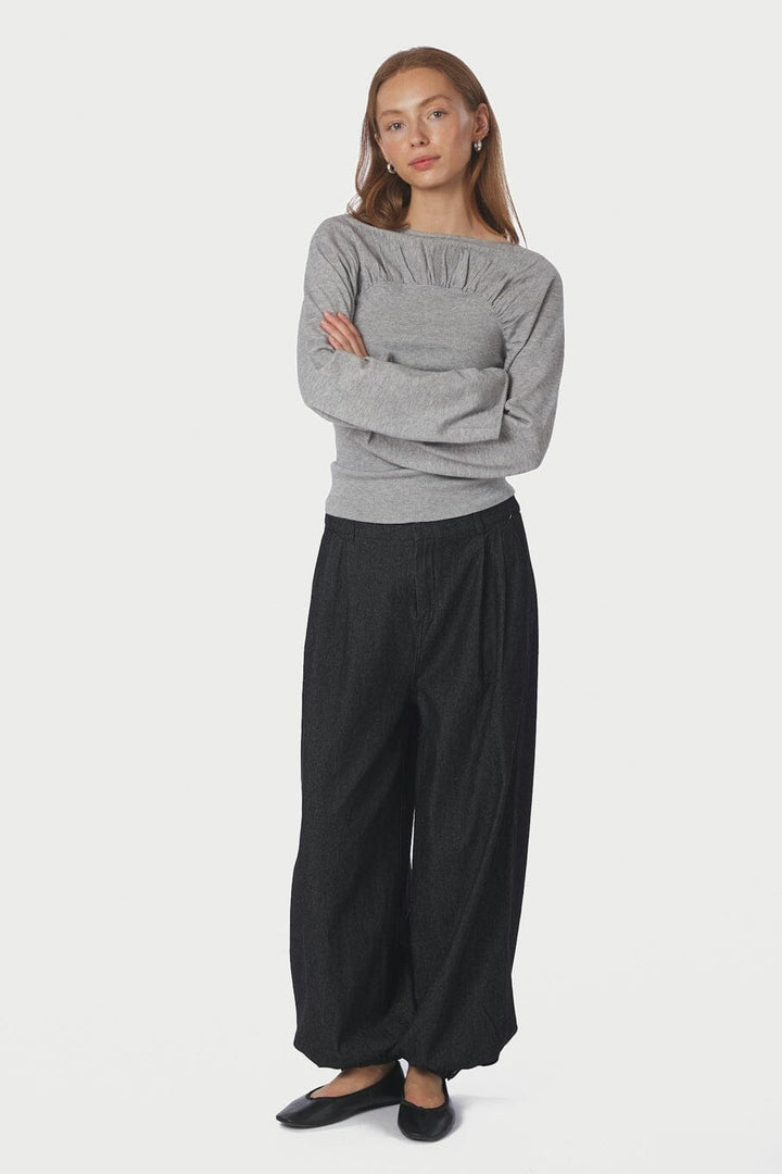 Neo Noir - Fayla Denim Balloon Pants 167399 - 100 - Black