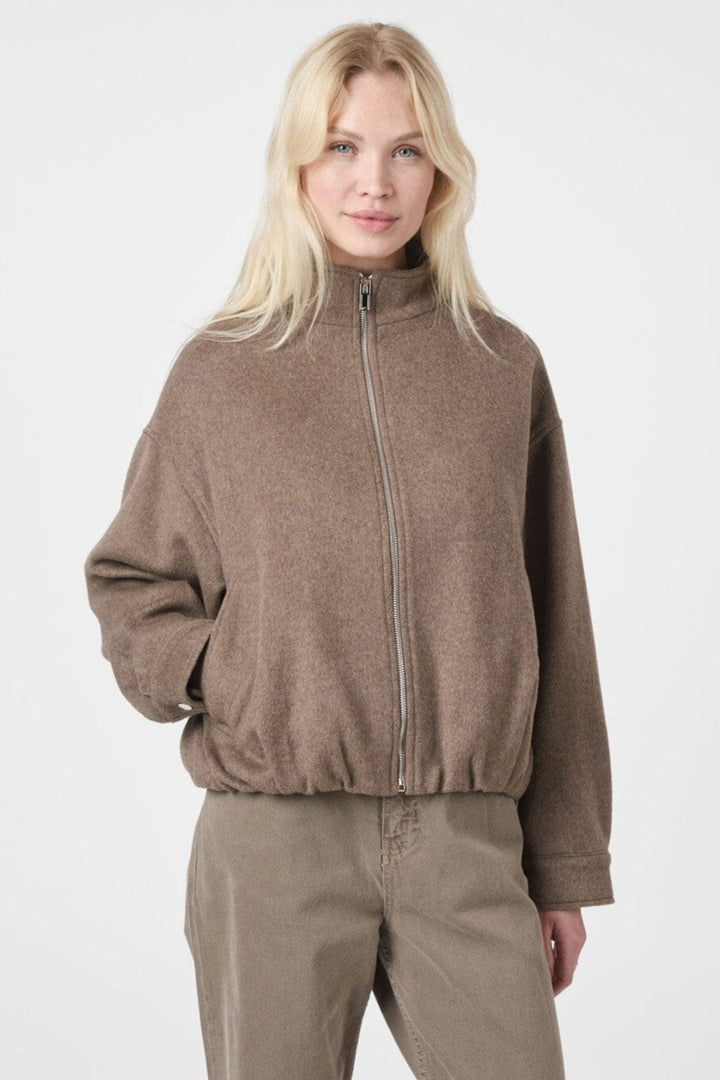 Neo Noir - Florine Wool Bomber Jacket 166100 - 928 - Light Brown