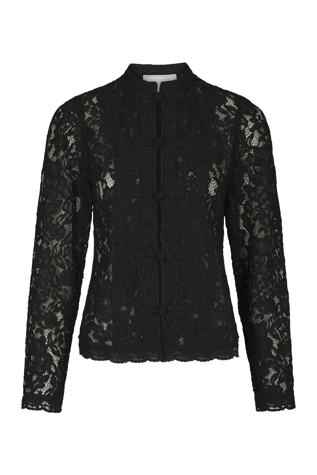 Neo Noir - Hera Lace Flower Blouse 169628 - 100 - Black