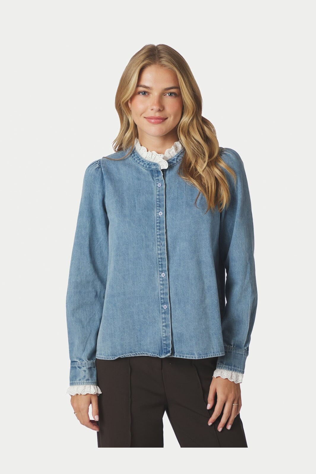 Neo Noir - Imara Denim Shirt 169109 - 145 - Light Blue