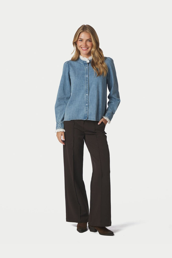 Neo Noir - Imara Denim Shirt 169109 - 145 - Light Blue