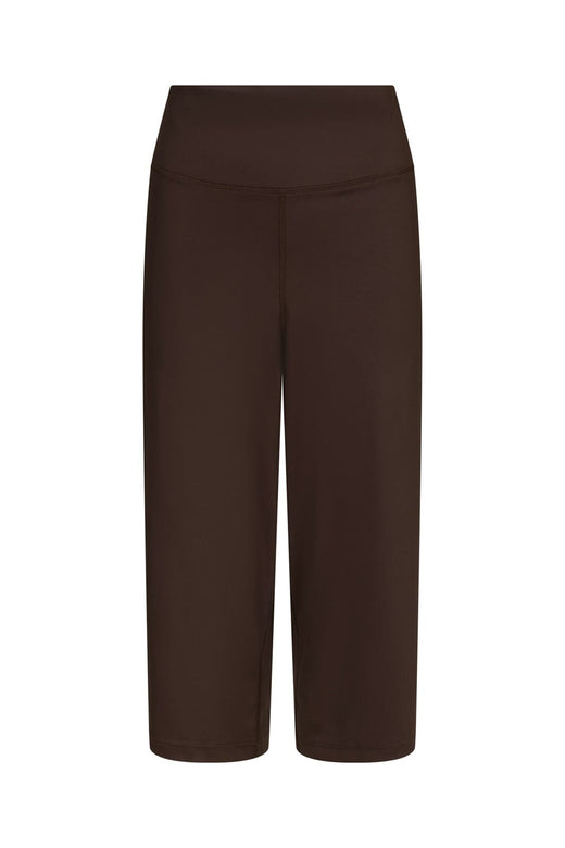 Neo Noir - Lauri Wide Capri Pants 171241 - 676 - Dark Brown