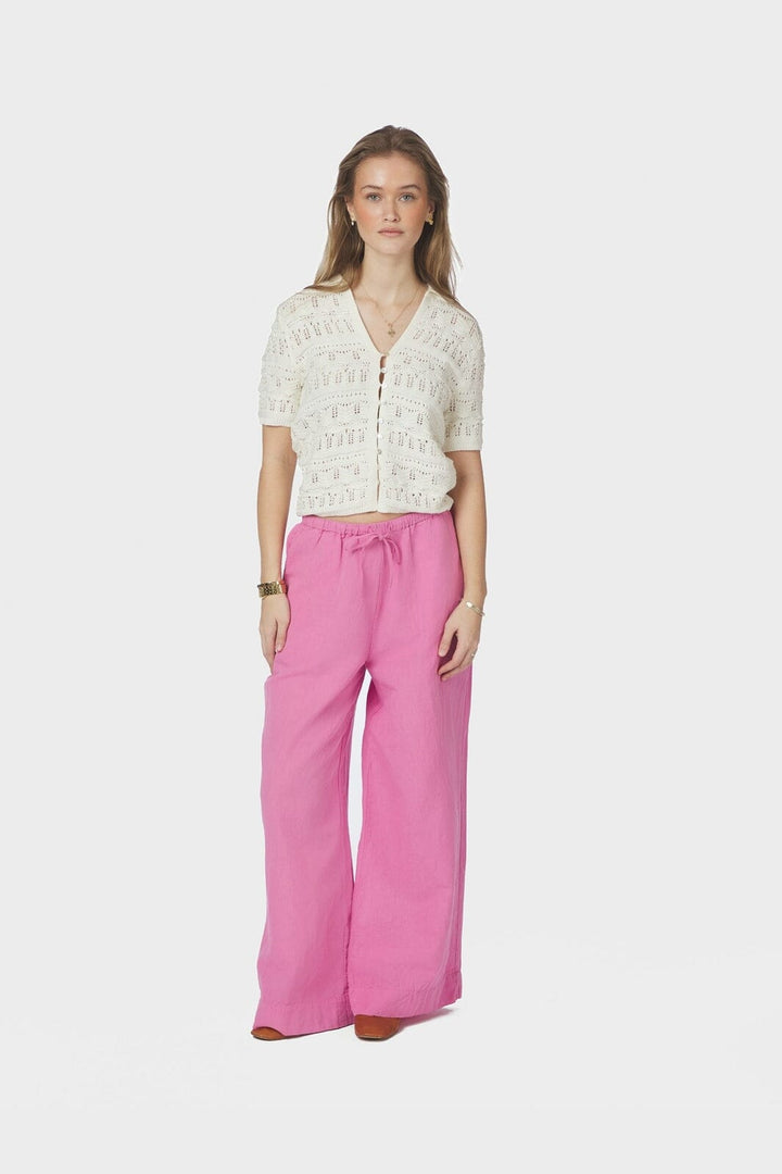 Neo Noir - Marisini Stitch Polo Knit Top 165940 - 121 - Off White