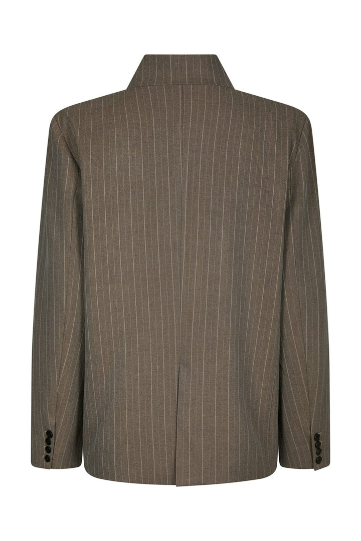 Neo Noir - Nerine Pinstripe Blazer 170127 - 811 - Dark Taupe
