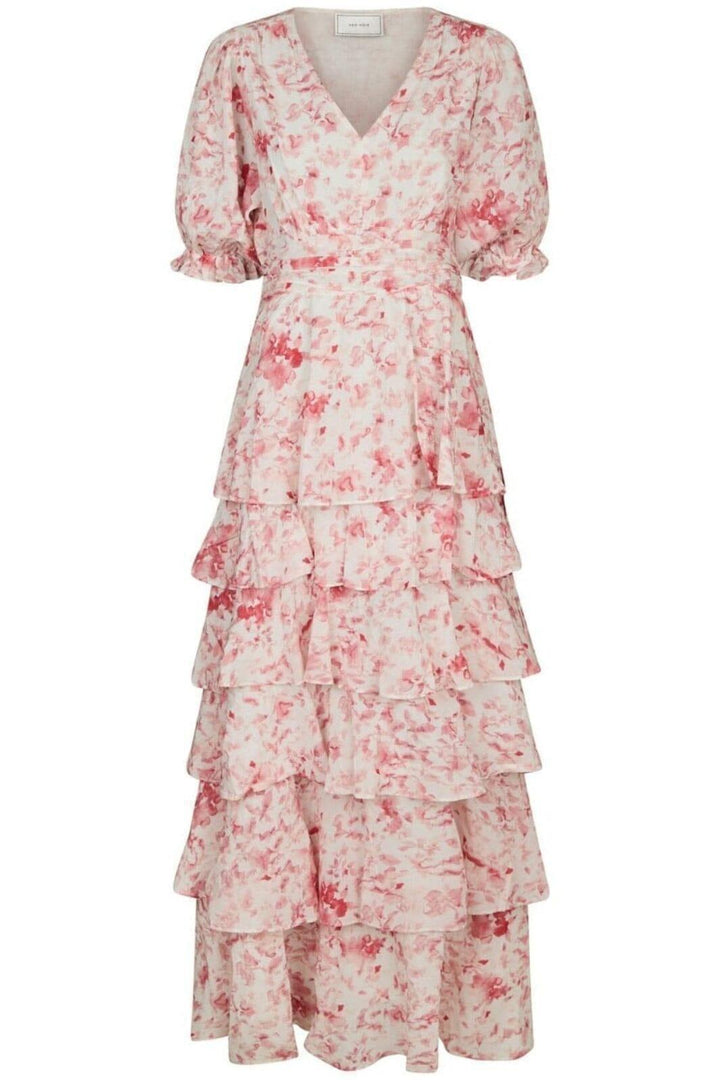 Forudbestilling - Neo Noir - Noorie Blur Print Dress 165348 - 160 - Red Kjoler 