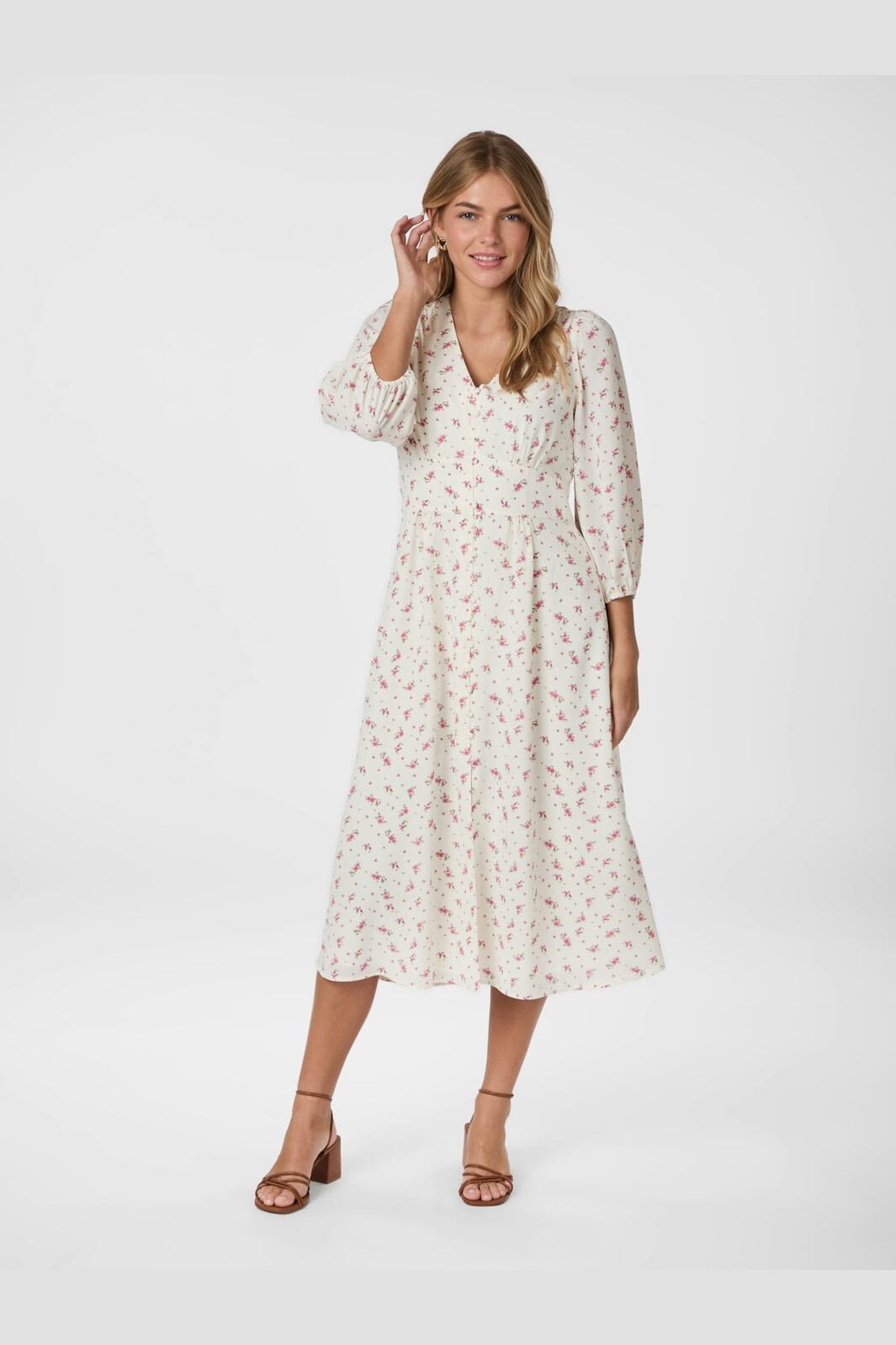 Neo Noir - Olana Fleurie Flower Dress 166217 - 754 - Light Pink